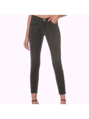 Current Elliott Ankle Skinny Corduroy Pants in Graphite, size 26